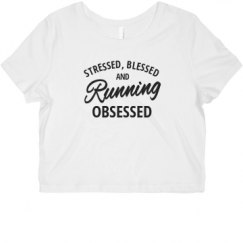 Ladies Slim Fit Crop Top Tee