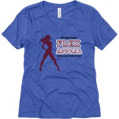 Ladies Relaxed Fit Super Soft Triblend V-Neck Tee