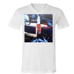 Unisex V-Neck Jersey Tee