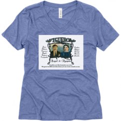 Ladies Relaxed Fit Super Soft Triblend V-Neck Tee