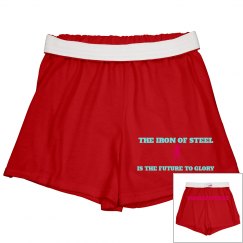 DONDIFITNESS LADIES CHEER SHORTS
