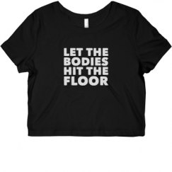 Ladies Slim Fit Crop Top Tee