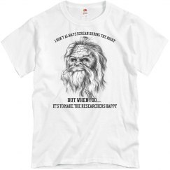 Bigfoot Scream Funny Tee
