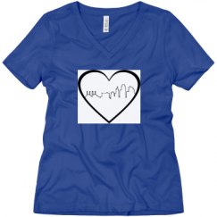 Ladies Relaxed Fit V-Neck Tee