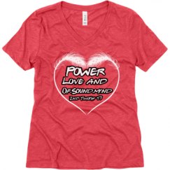 Ladies Relaxed Fit Super Soft Triblend V-Neck Tee