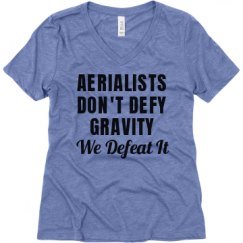 Ladies Relaxed Fit Super Soft Triblend V-Neck Tee