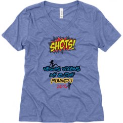 Ladies Relaxed Fit Super Soft Triblend V-Neck Tee