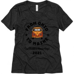 Ladies Relaxed Fit Super Soft Triblend V-Neck Tee