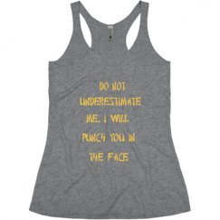 Ladies Slim Fit Super Soft Racerback Triblend Tank