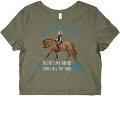 Ladies Slim Fit Crop Top Tee