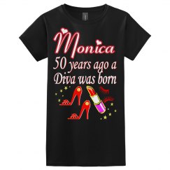 50 YEARS AGO A DIVA WAS BORN 50TH BIRTHDAY DESIGN