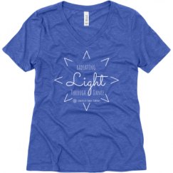 Ladies Relaxed Fit Super Soft Triblend V-Neck Tee