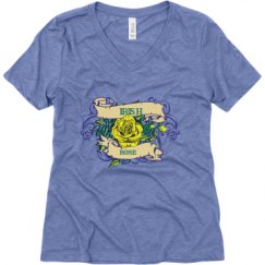 Ladies Relaxed Fit Super Soft Triblend V-Neck Tee