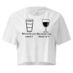 Ladies Festival Cali Crop Top Tee