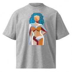 Unisex Organic Oversized High Neck T-Shirt