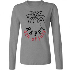 Ladies Relaxed Fit Basic Long Sleeve Tee