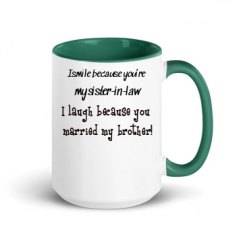 15oz Ceramic Mug with Color Inside