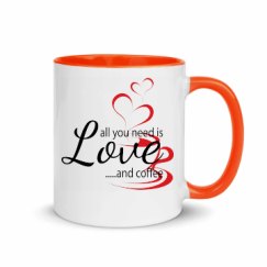 11oz Ceramic Mug with Color Inside