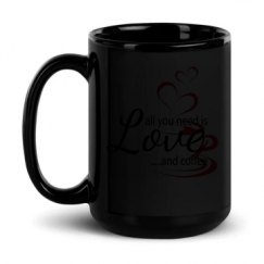 15oz Black Glossy Mug