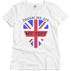 Dream Me Off My Feet Ladies Hysteria Lyric Tee