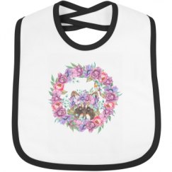 Infant Contrast Trim Bib