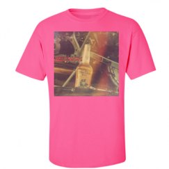 Unisex Ultra Cotton Safety Neon Crewneck Tee