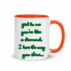 11oz Ceramic Mug with Color Inside