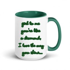 15oz Ceramic Mug with Color Inside