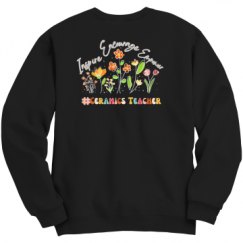 Unisex Film and Foil Crewneck Sweatshirt