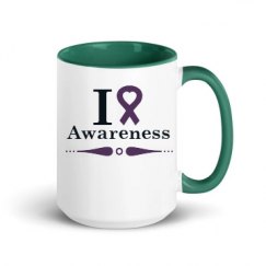 15oz Ceramic Mug with Color Inside