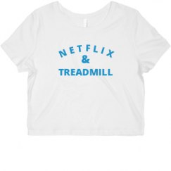 Ladies Slim Fit Crop Top Tee