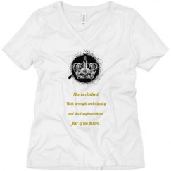 Ladies Relaxed Fit V-Neck Tee