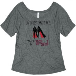 Ladies Flowy Slouchy Tee