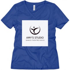 Ladies Relaxed Fit V-Neck Tee