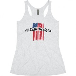 Ladies Slim Fit Super Soft Racerback Triblend Tank