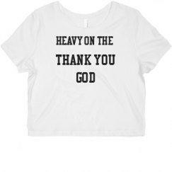 Ladies Slim Fit Crop Top Tee