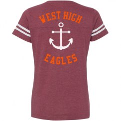 Ladies Relaxed Fit Vintage Sports Tee