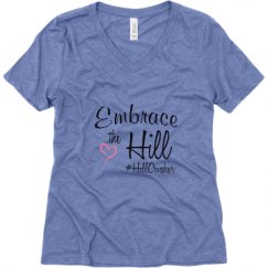 Ladies Relaxed Fit Super Soft Triblend V-Neck Tee