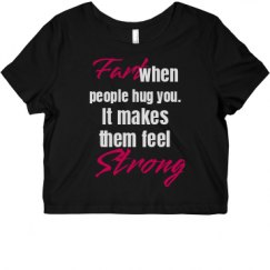 Ladies Slim Fit Crop Top Tee