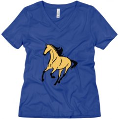 Ladies Relaxed Fit V-Neck Tee
