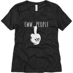 Ladies Relaxed Fit Super Soft Triblend V-Neck Tee