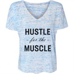 Ladies Flowy Slouchy V-Neck Tee