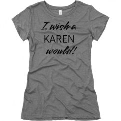 Ladies Slim Fit Super Soft Triblend Tee
