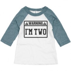 Toddler 3/4 Sleeve Raglan Tee