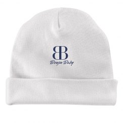 Boujie Baby Navy Text Rabbit Skins Baby Hat