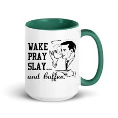 15oz Ceramic Mug with Color Inside