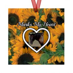 Metal Round Christmas Ornament