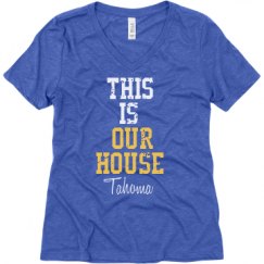 Ladies Relaxed Fit Super Soft Triblend V-Neck Tee