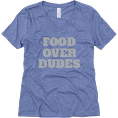 Ladies Relaxed Fit Super Soft Triblend V-Neck Tee