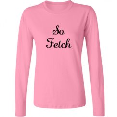 Ladies Relaxed Fit Basic Long Sleeve Tee